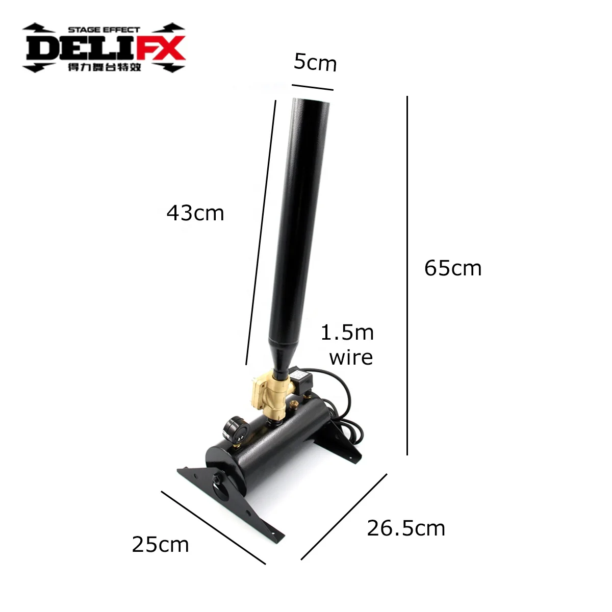 DELIFX 100W Air Driven Special Effects Confetti Machine 0.8-1.2MPA Mini confetti fall streamer cannon Outdoor Stage Equipment