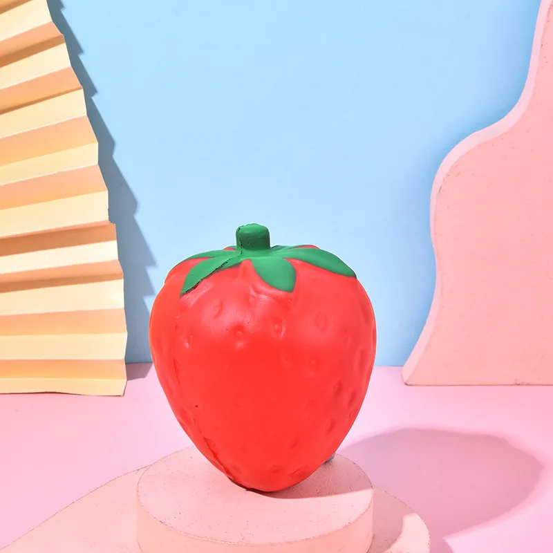 New Arrival Fruit Shaped Design Squeeze Toys PU Slow Rising Stress Relief Fruit Squeeze Toy for Kids
