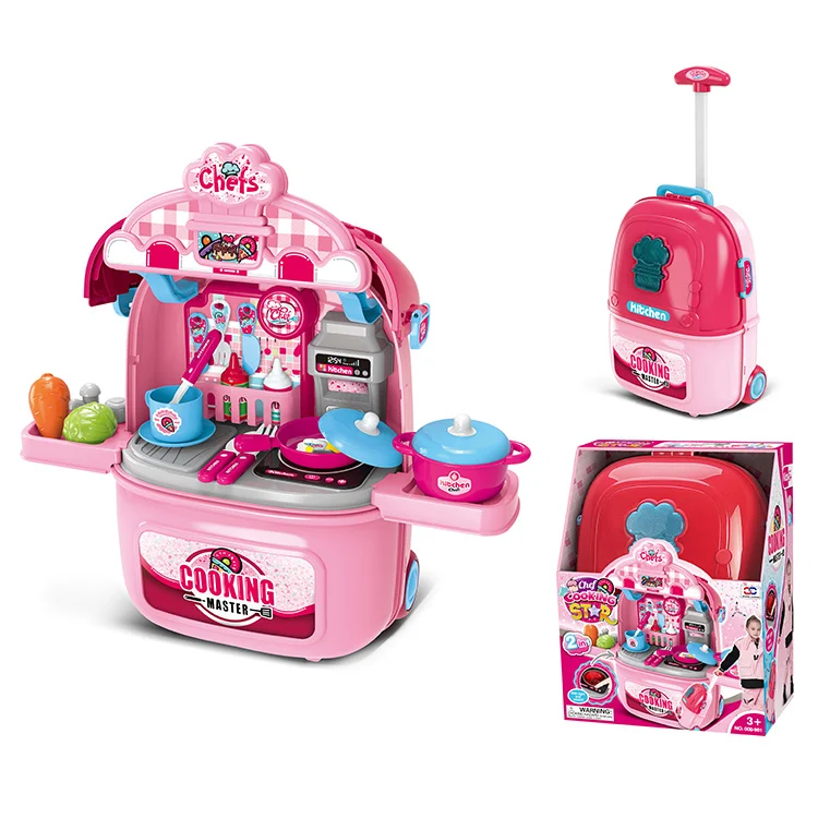 Hot Sale Luggage Simulation Medical Trolley Case Operating Table Pretend Play Doctor Toy Set For Kids