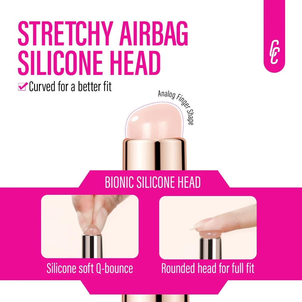 Wholesale Cheap Price Nail Art Silicone Brush Manicure Tool Easy-daub Pigment Silicone Head Nail Brushes