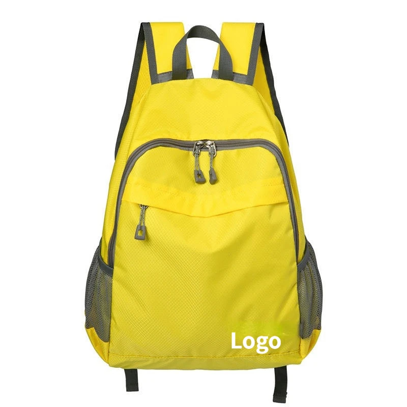 Nylon Fabric Lightweight Packable Cartoon Backpack Waterproof Hiking Camping Travel Foldable Ultralight Bag with Logo