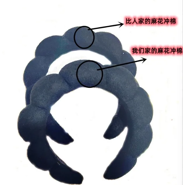 Makeup  Skincare hair band  Sponge Bubble Headband Puffy Headband for Washing Face