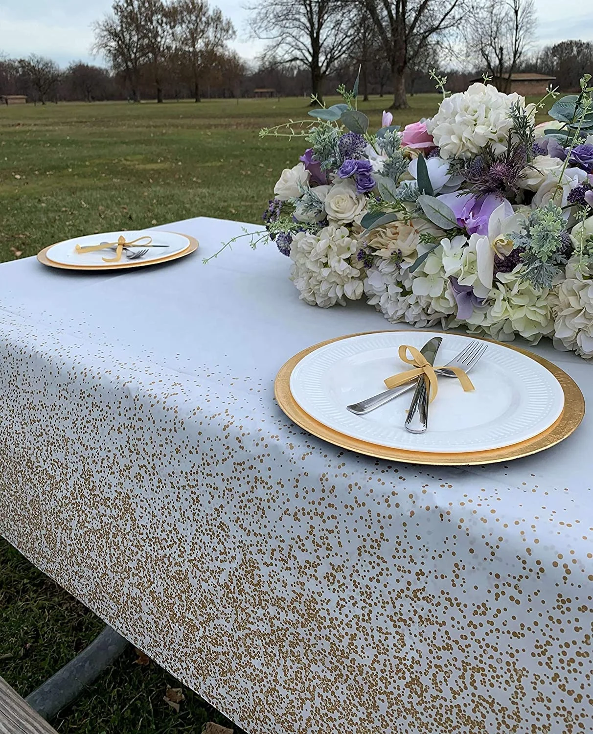 4 size elegant disposable plastic plates for wedding