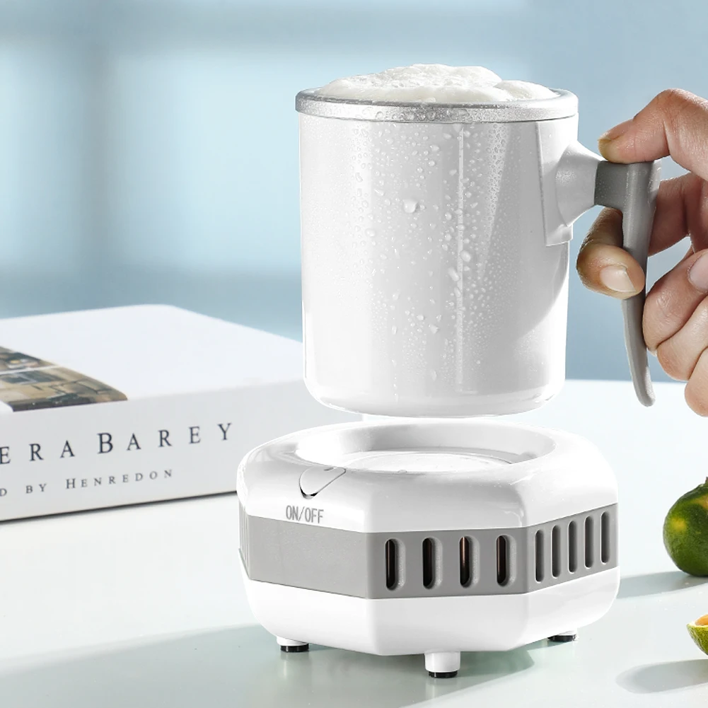 Beverage Cooler Electric Cup Plate Accessories with Aluminum Mug for Water Milk Wine Cola Beer drinks Cans Beverage Travel
