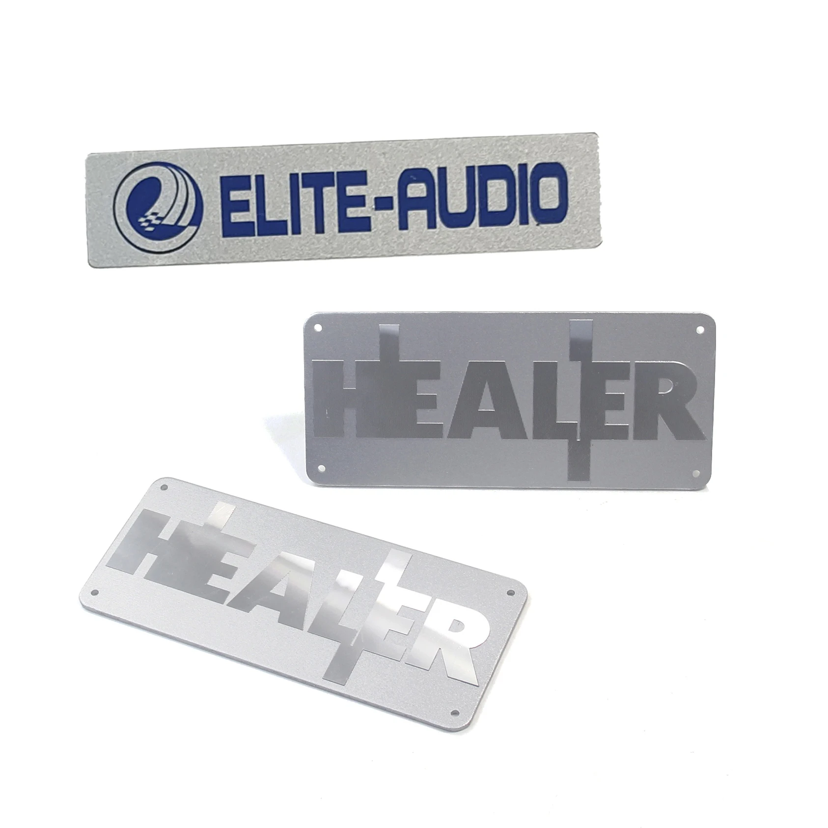 Shop business nameplate Of aluminum car Body decoration custom Name information number plate metal plates brand logos