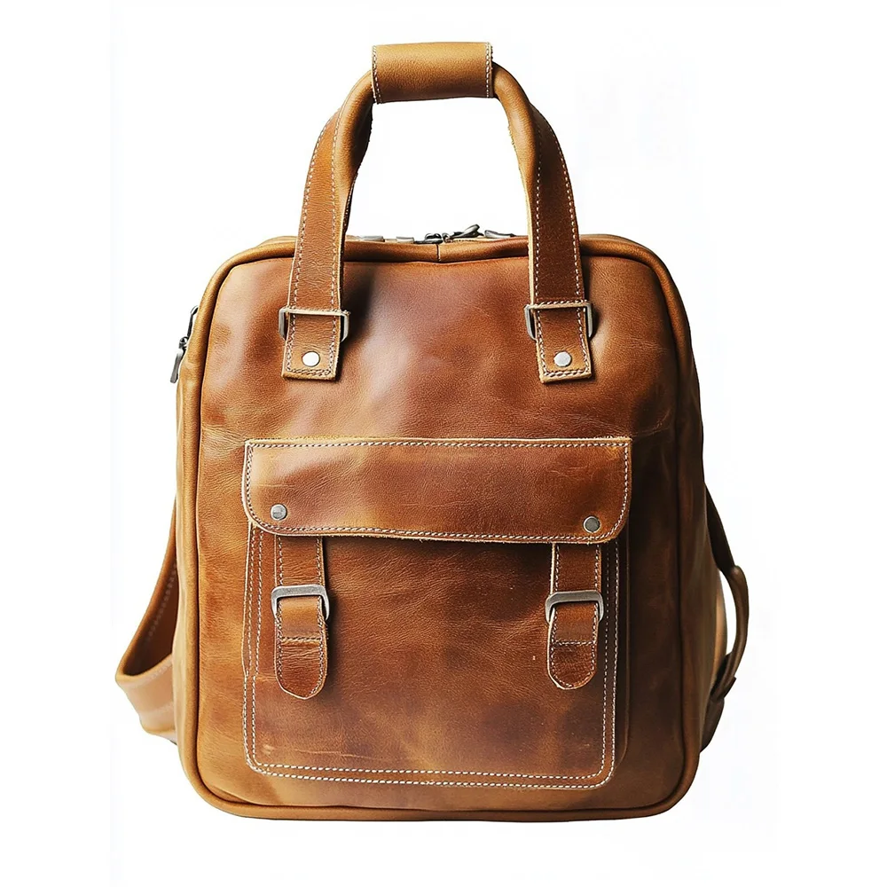 Custom designer logo large capacity laptop compartment digital gear lens dslr leather camera bag backpack