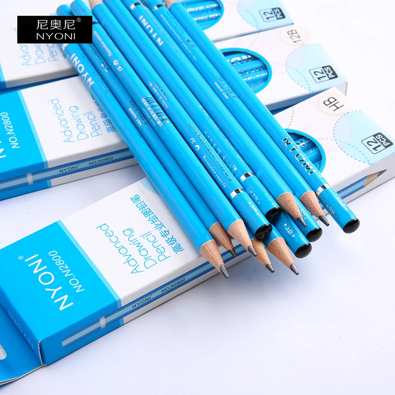 6H 5H 4H 3H 2H H HB B 2B 3B Professional Drawing Sketch Pencils Set