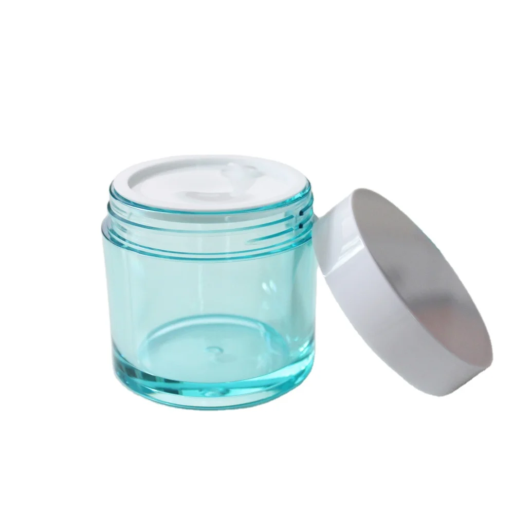 Hot selling round plastic cosmetic containers cream jar