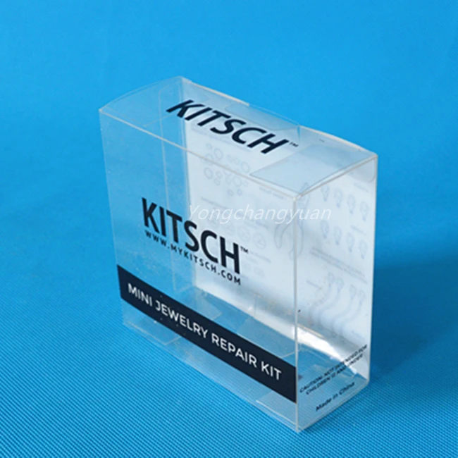 clear transparent hanging pvc custom plastic folding boxes for packaging