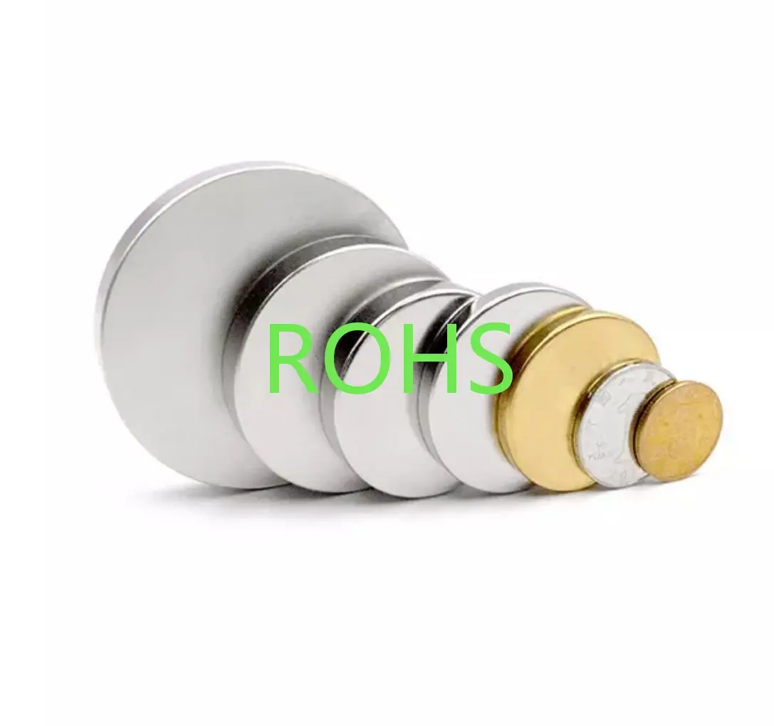 Custom Size Packing Neodym Magnet Ndfeb Manufacturer 10X1 Round Disc Fridge Magnet Super Strong N52 Neodymium Magnets For Boxes