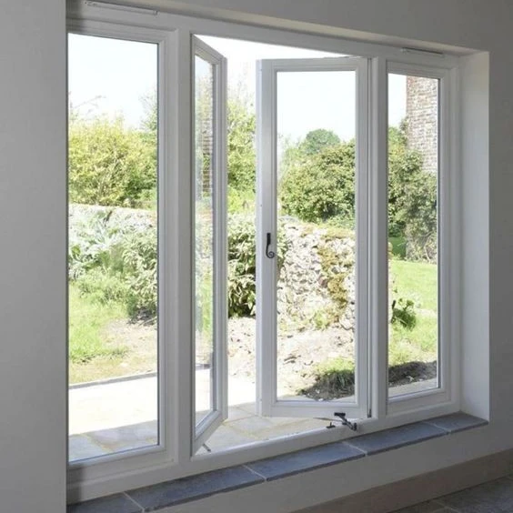 Customizable  Corrosion Resistance white upvc windows and doors pvc window