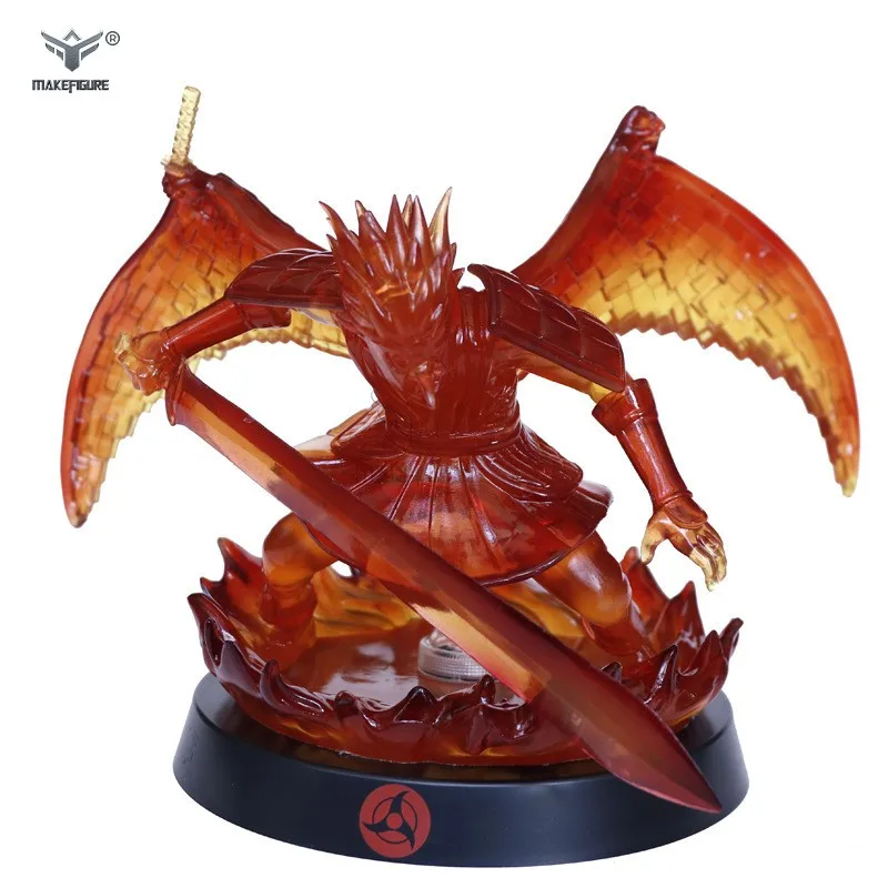 translucent custom design plastic figurines with lighting, custom made orange clear plastic figurines for collection