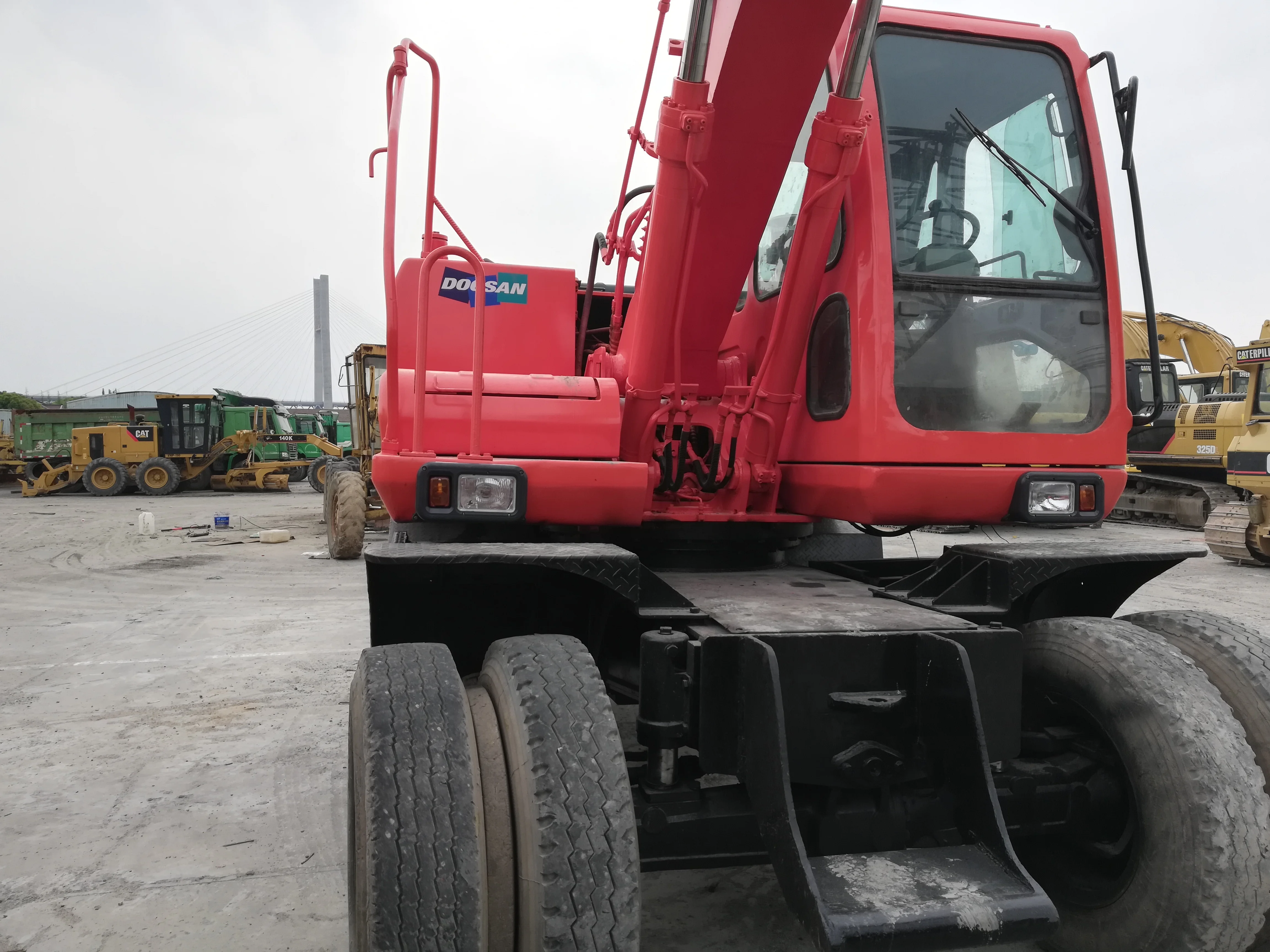 USED DOOSAN DH150W-7 HOT SELL CHEAP PRICE WHEEL EXCAVATOR