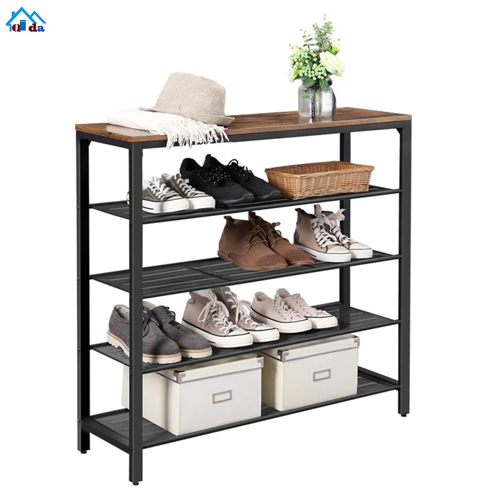 Fashion Shoes Shelf Commercial Metal Wire Shoe Rack