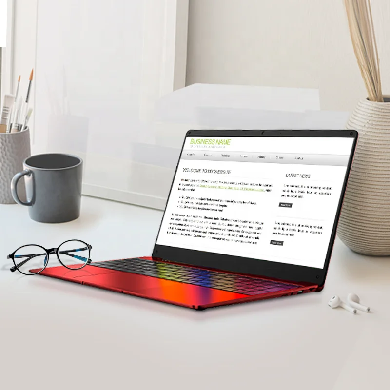 15.6 inch DERE R9 Pro Laptop Intel 11th Generation Quad Core 2.9GHz Plastic Cover Educational Student Win10 11 Notebook