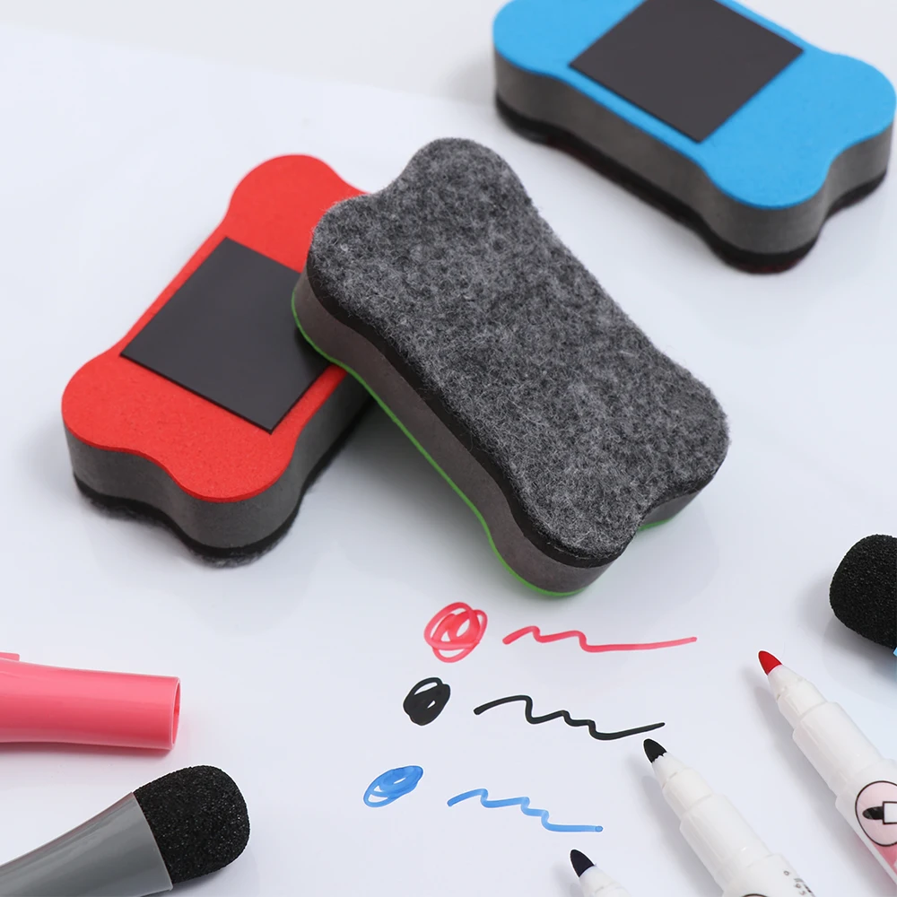 Hot Premium Magnetic Whiteboard Erasers Small Colorful Erasers For Classroom Home And Office