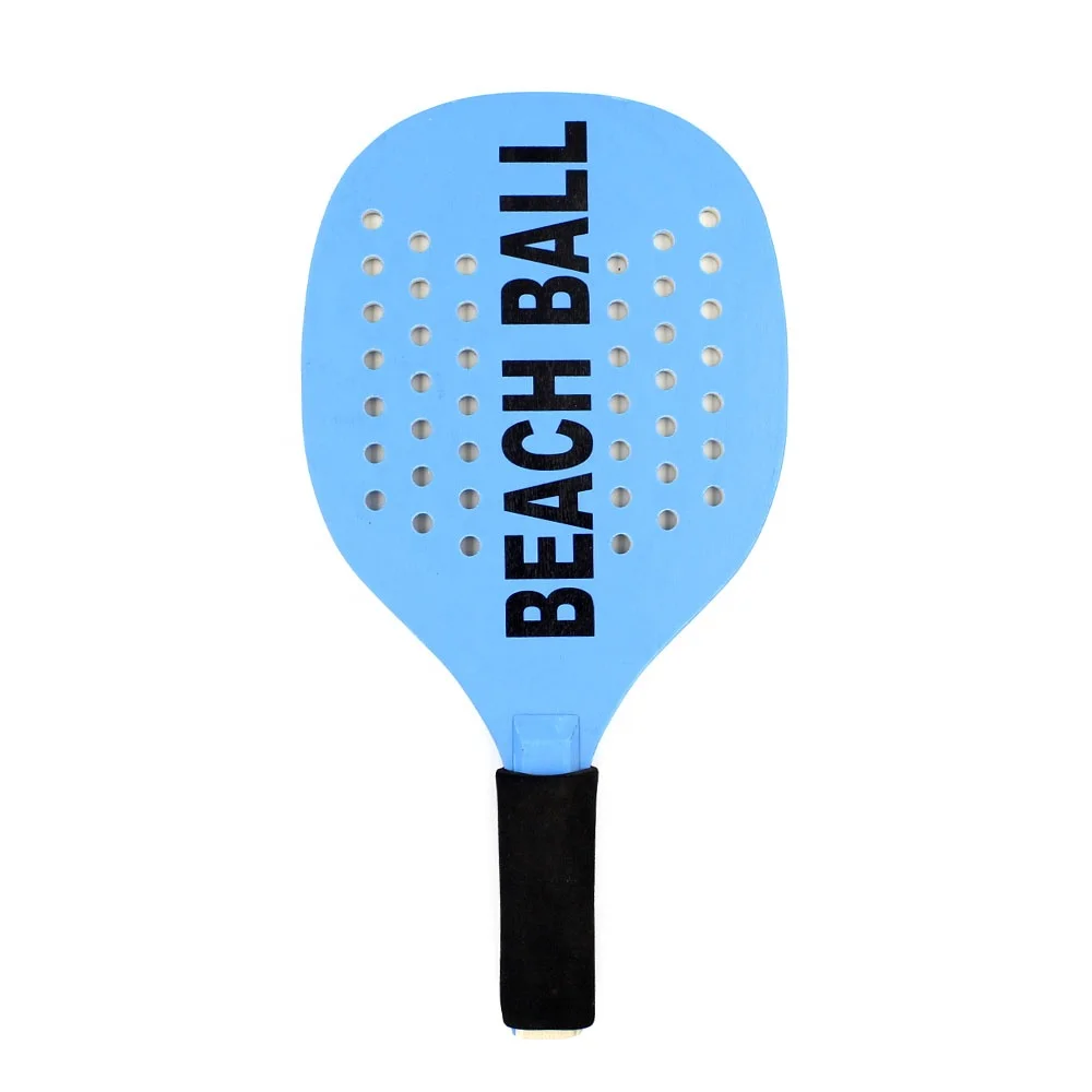 Customized pattern high-quality factory wooden beach tennis racket paddleball games pickleballs racket PG007