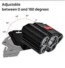 Powerful Outdoor Camping Waterproof Headlight Abs Rechargeable Led Cap Lamp Mining Headlamp For Hunting Fishing Riding