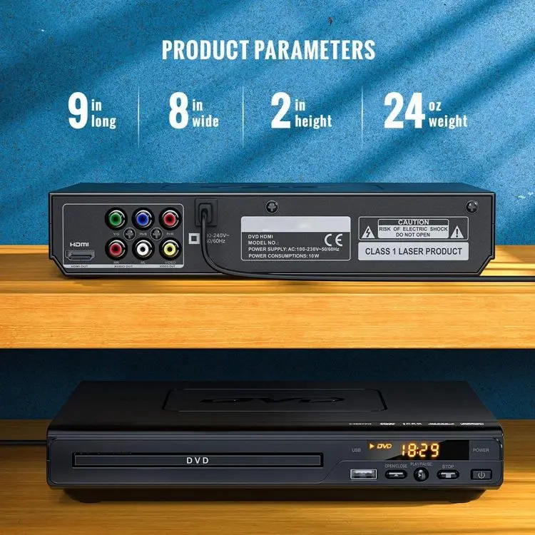 Portable Multimedia Home DVD Player with HD MI home cd dvd player home theatre system