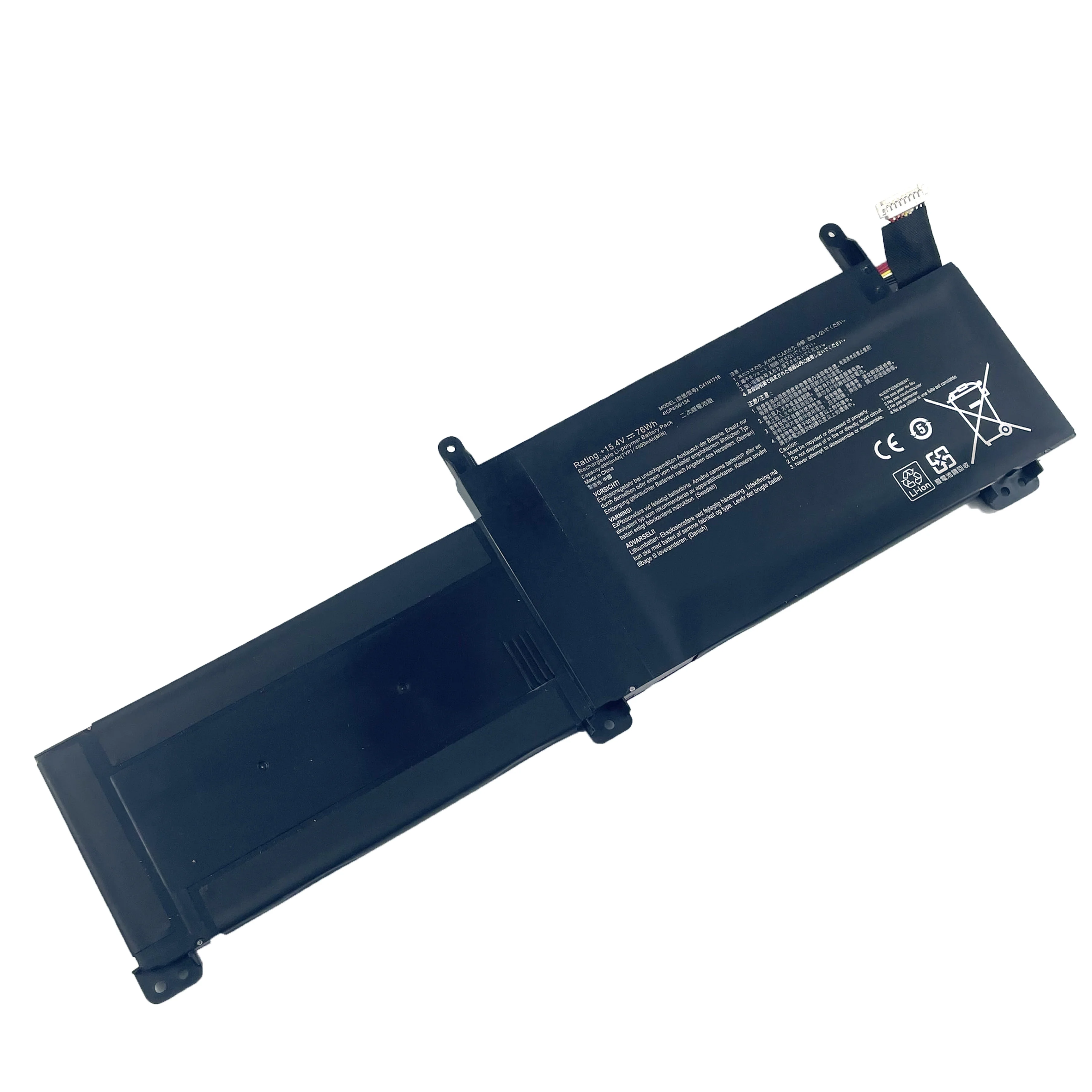 Best Product 15.4V 76Wh C41N1716 Laptop Battery For ASUS  GL703GM GL703GM-0051A8750H  GL703GM-71200T