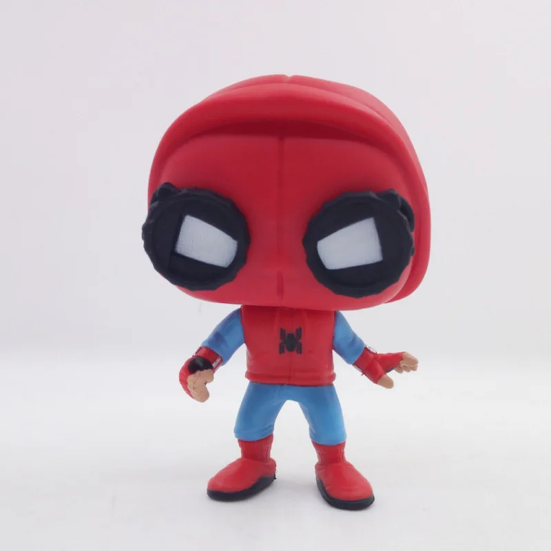 Collection Spiderman kids toys FUNKOs POP 222# Super Hero Homemade Suit Model Toys PVC Action Figure Toys For Children Gift