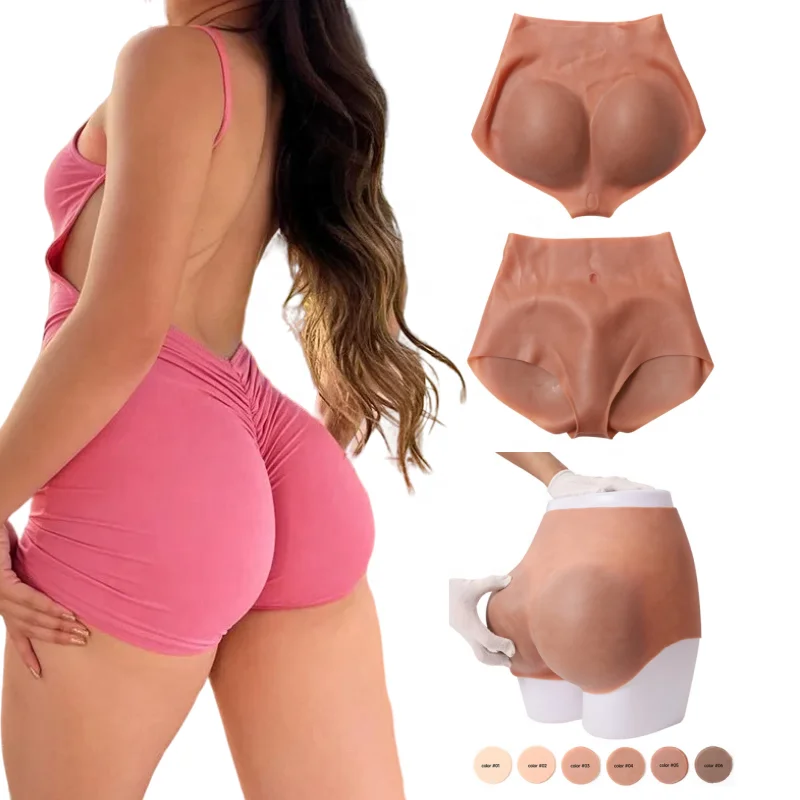 Fake Bums Butt and Hips Triangles Panty Butt Lift Silicone Buttocks Enhancer Padded Pants for Plus Size Large Bum Underwear