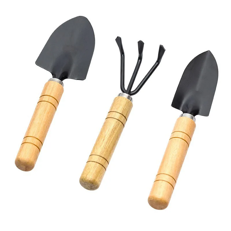 3 Pieces Mini Garden Tool Spatula Rake Seedling Machine for Outdoor Potted Flowers