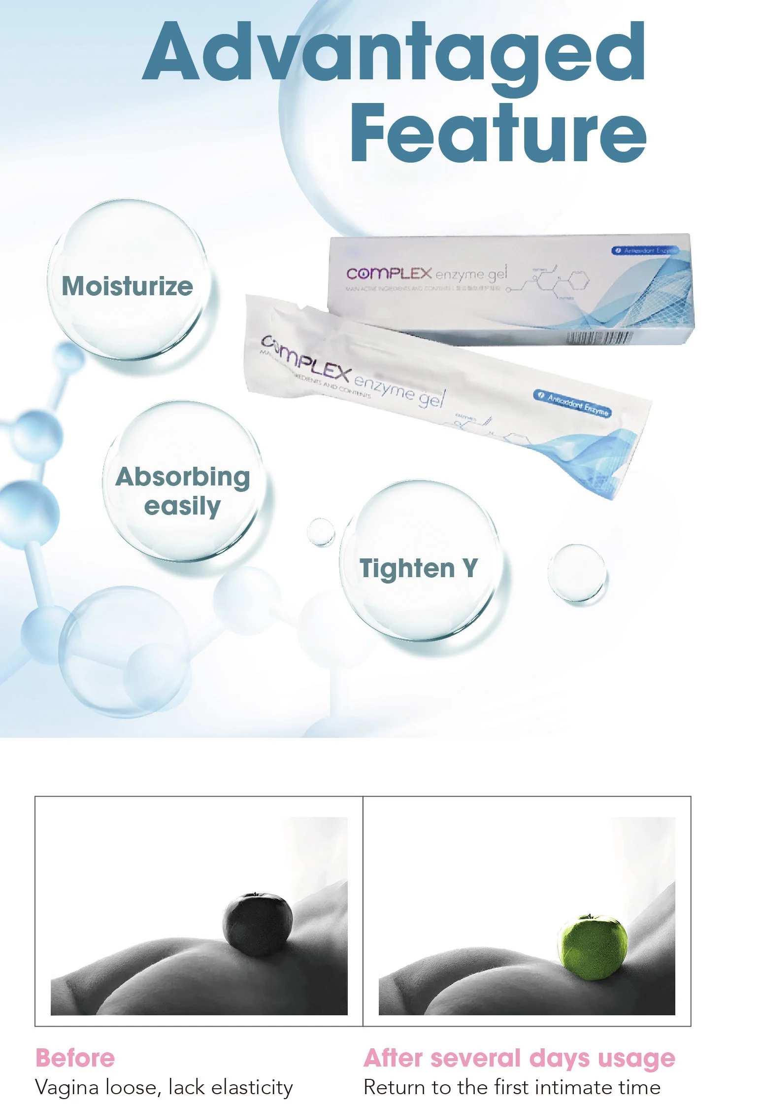 3g 5g 20g China Exclusive Enzyme Formula Vaginal Tighten Cream