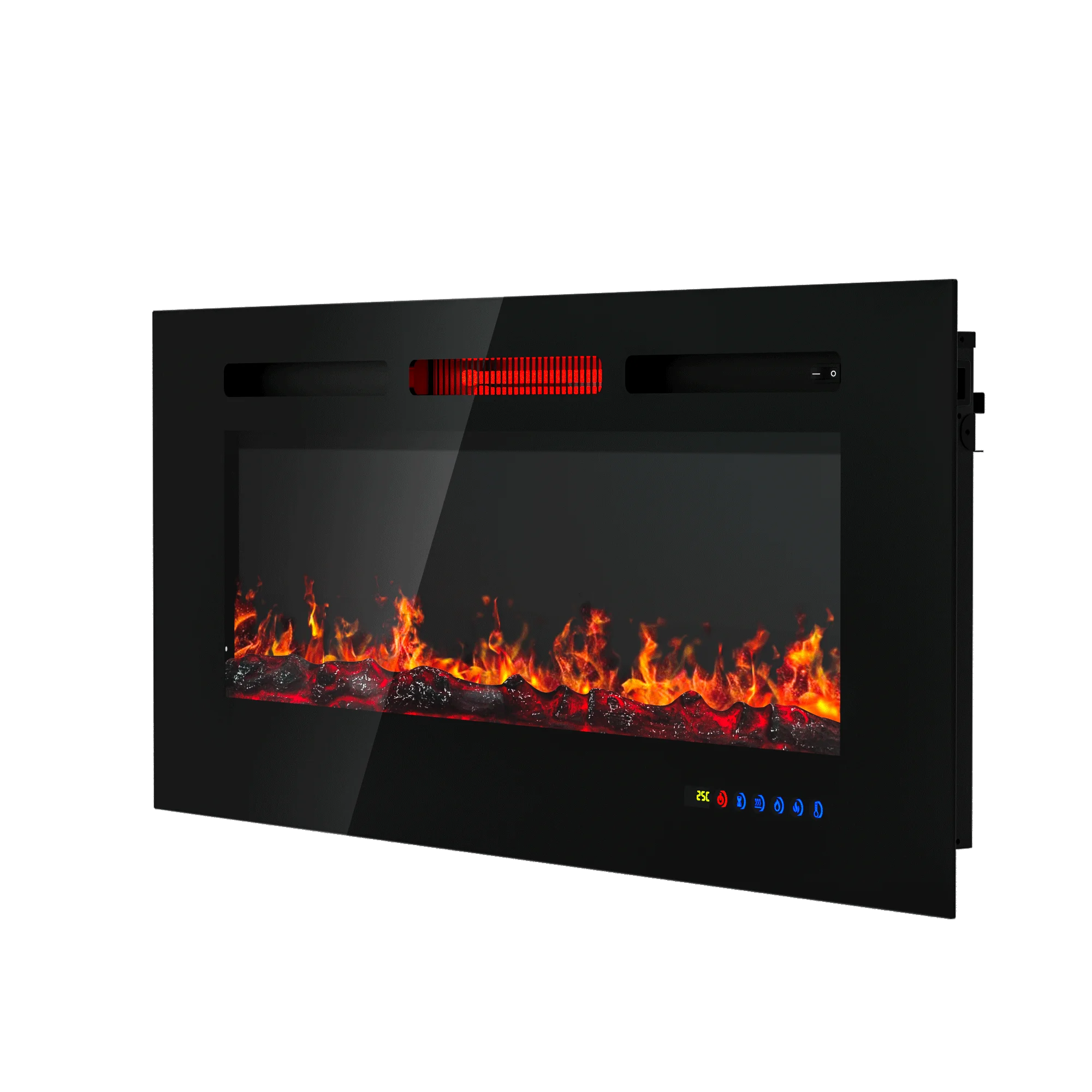 Modern Decorative Wall Mounted With Remote Control Electric Fireplace