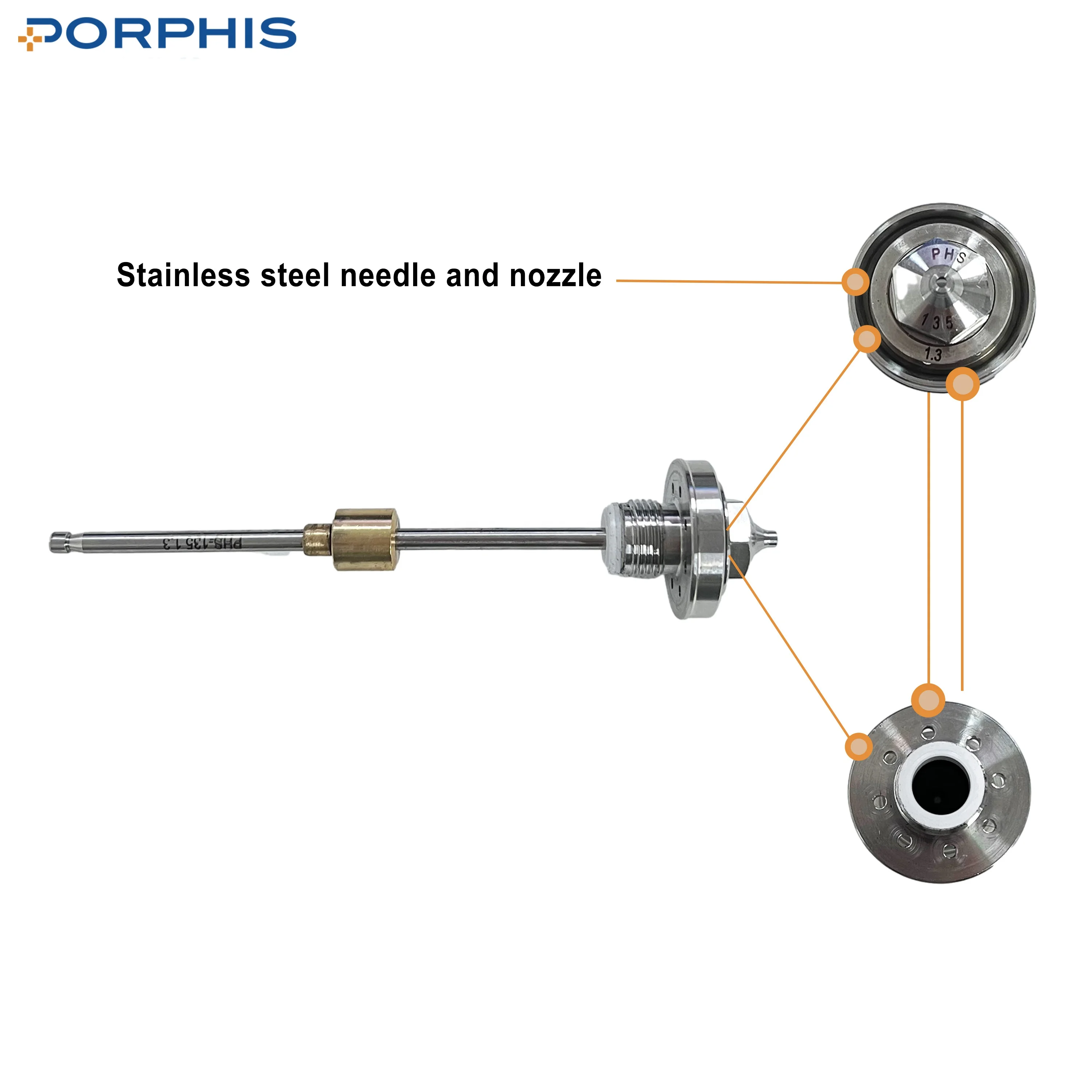 PORPHIS PHS-135 Economical Automotive MP Type Air Spray Paint Gun Base Coat Paint Spray Gun