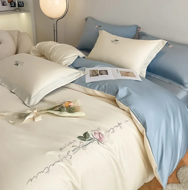 Quality Assurance Bestseller Brand Bedding Sets Bed Sheets Cotton Cartoon 60 Modern Comforter Set 100% Cotton Sanding 4 Pcs Fall