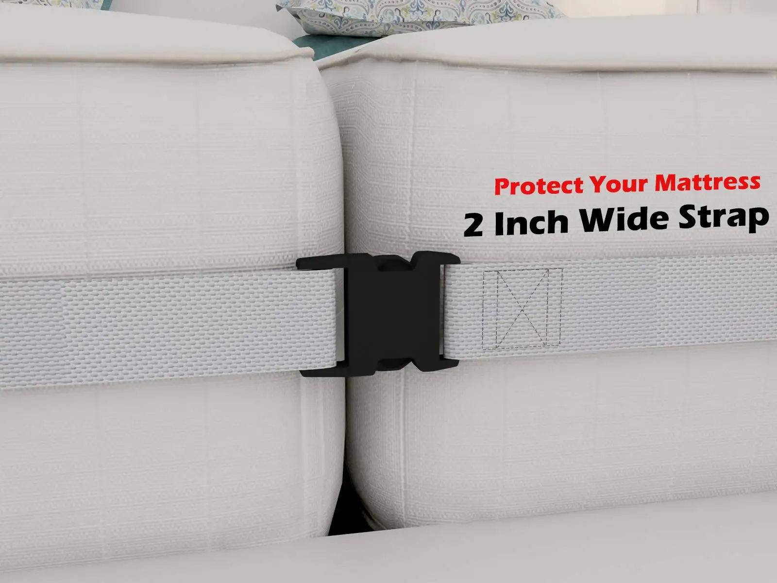 10inch extra wide  Bamboo Bed Bridge Twin to King Converter Kit Wide Gap Filler with 2 Inch Wide Strap and 4 Sheets Fasteners