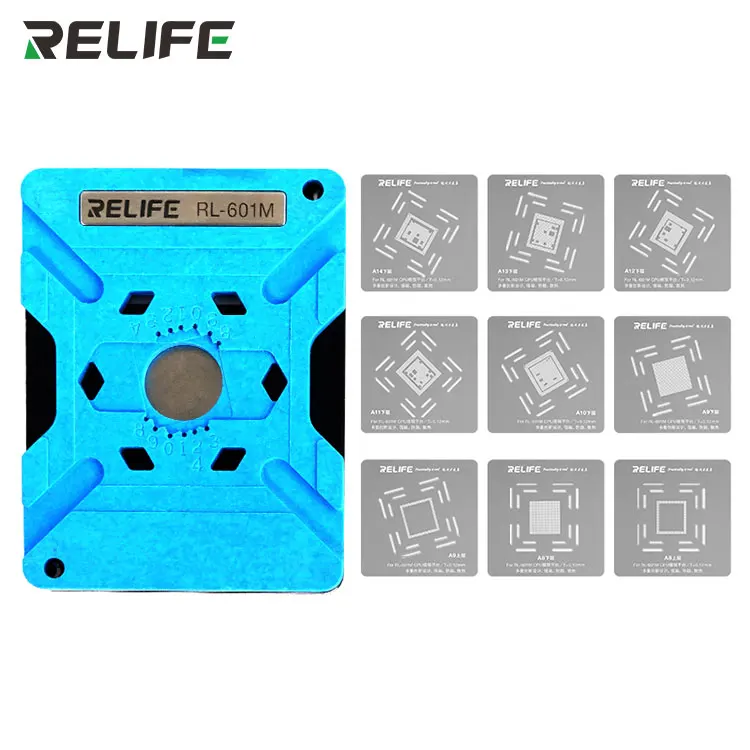 RELIFE RL-601M 7 в 1 IP Процессор олова посадки на платформе комплект подходит для A8-A14 ЦПУ жестяная IP6-IP12