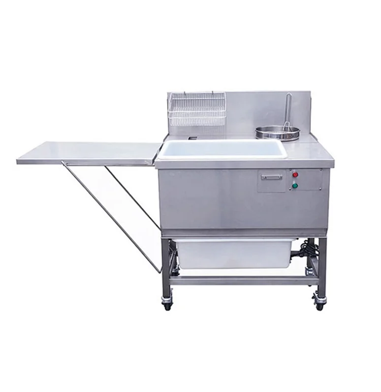 Hotel Restaurant catering equipment wrapping Powder Table/KFC Breading Table Machine chicken battering prep table