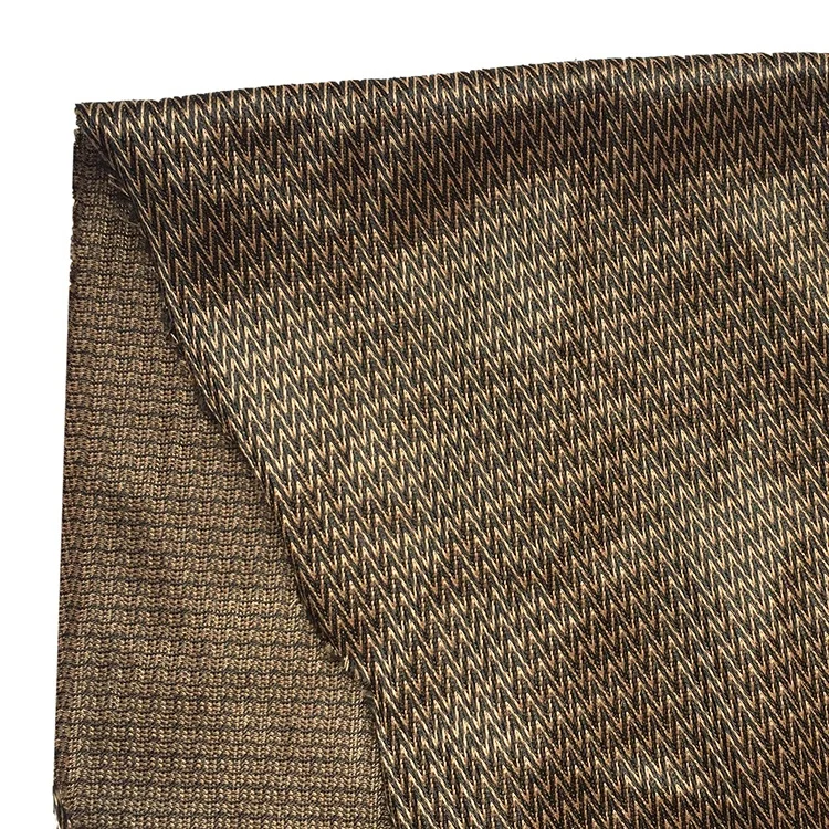 Water Repellent  W stripes Bicolor 100% Polyester Knit Fabric for outdoor safety shoes insoles shoe pad