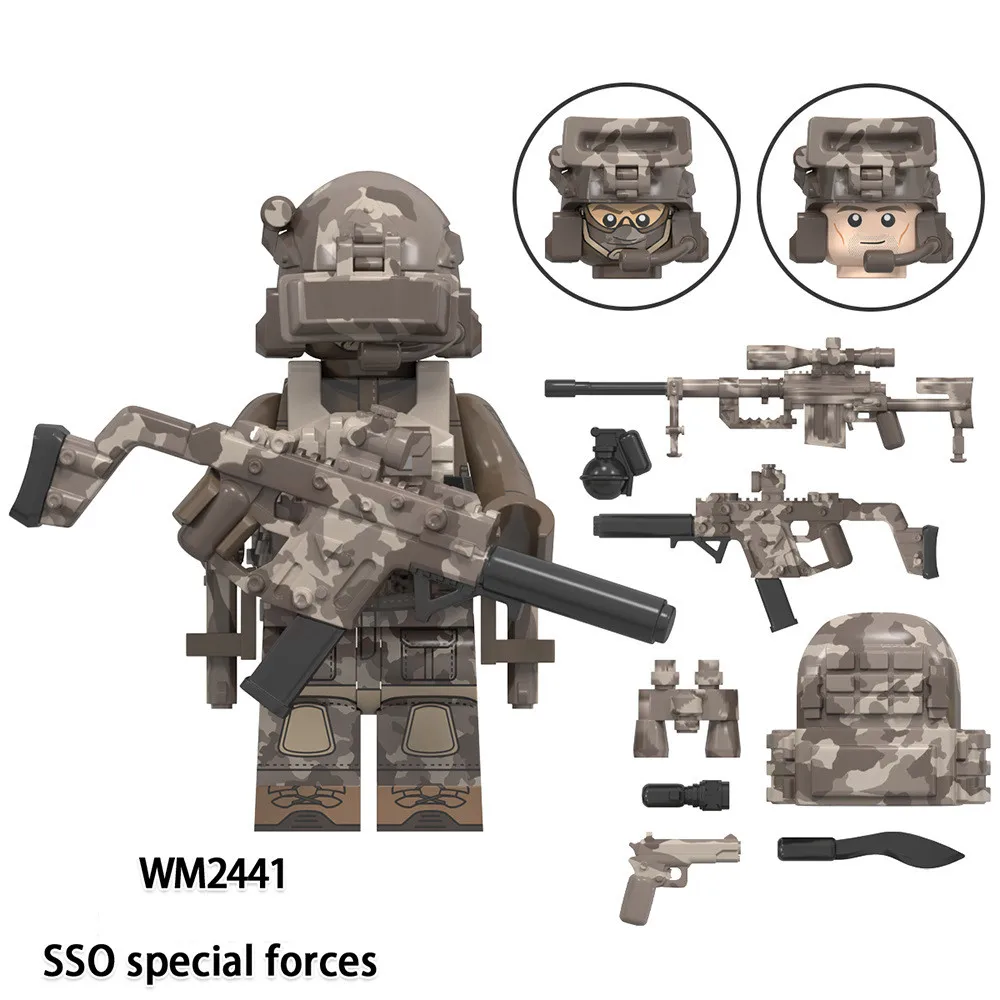 2024 Hot Sale Building Block Figures Mini Brick Characters DIY Construction Toys Compatible with Leading Brands Special Forces