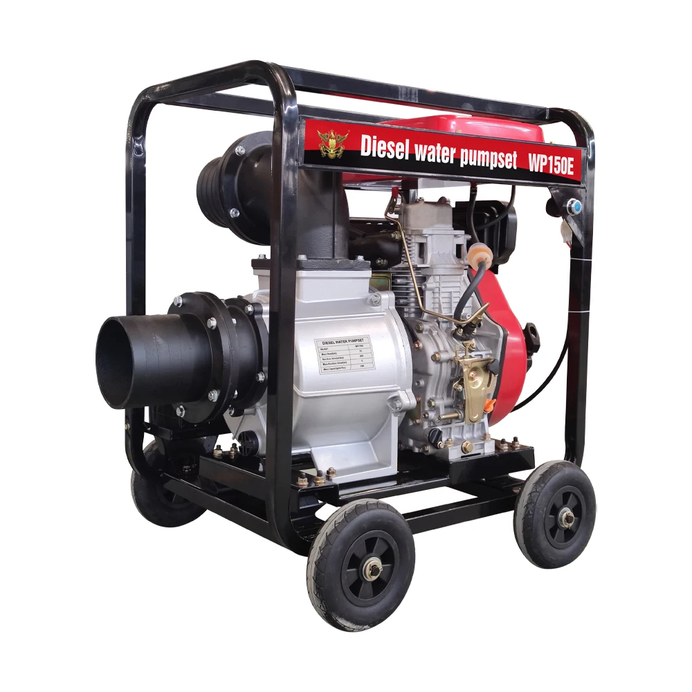 High Lift 192F/15HP 6 Inch Diesel Water Pump 4-Stroke 3600RPM Powerful High Pressure Electric Source OEM & ODM Supported