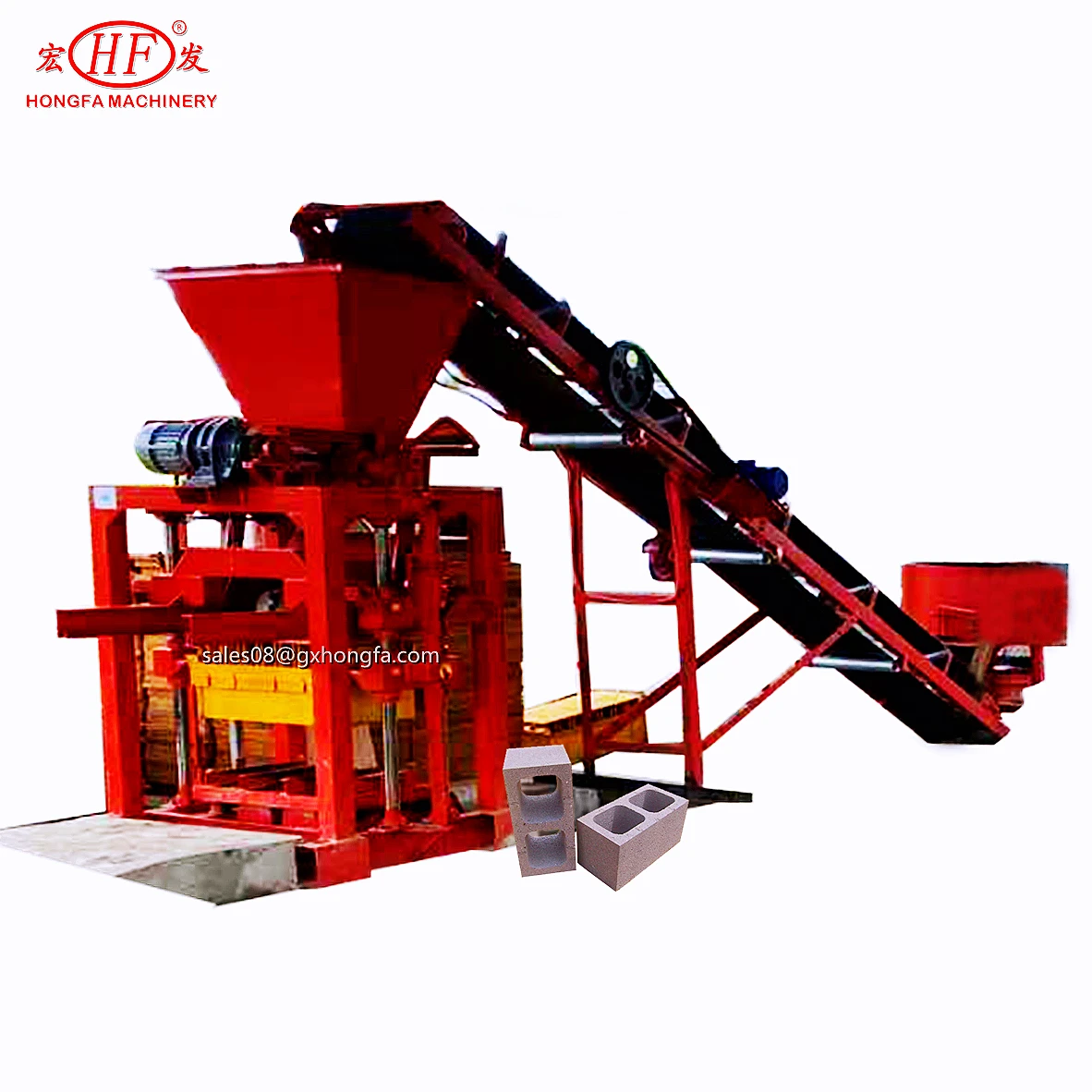 Полуавтоматическая машина для производства блоков в Замбии кирпичных