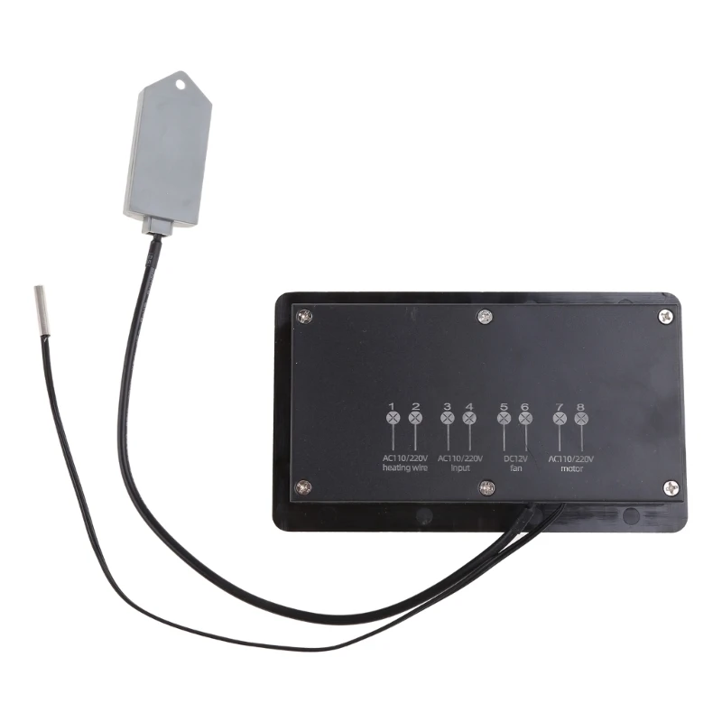 Digital Thermostat for Incubator Temperature Controller DC12V with 3.3ft Temp and Humidity Probe Heater Freezer Drop Shipping