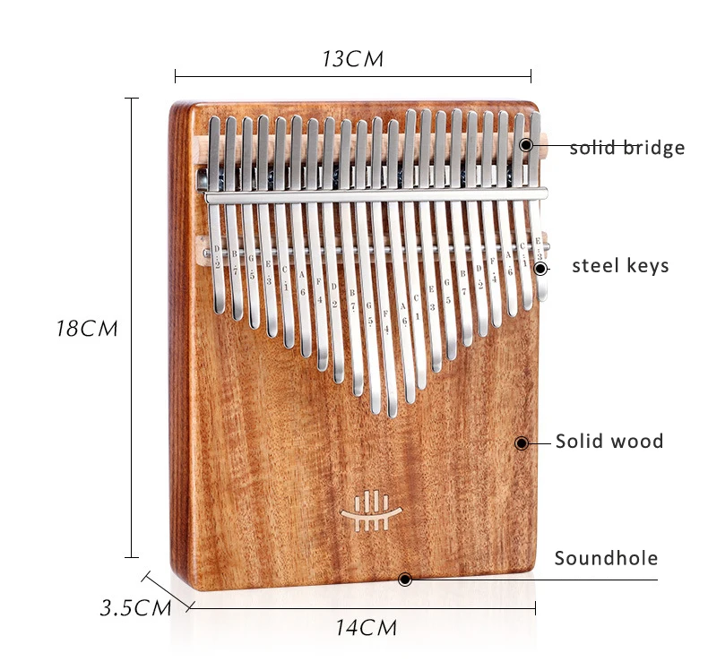 Kalimba diy  17 Keys Kalimba Finger Thumb Piano kalimba accessories Factory direct sale handmade mahogany