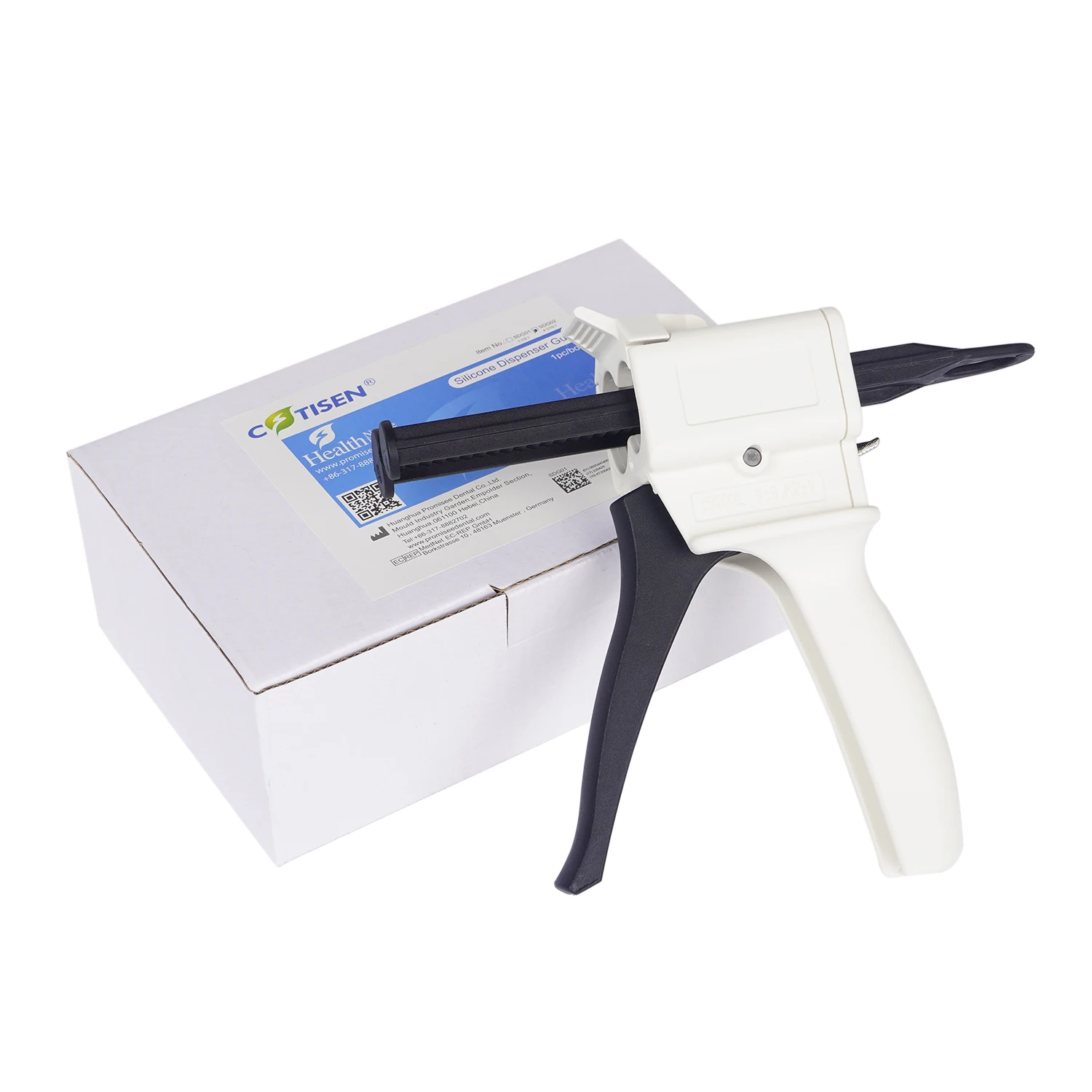 Tools Dental 1:1 Silicon Rubber Dispenser Gun Impression Mixing Dispenser Dispensing Gun