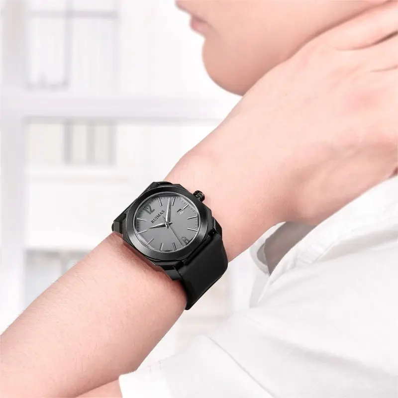 Reloj Cuadrado Hombre Ruimas Wristwatch Waterproof  Man Clock square Watches Men Wrist Custom logo Wrist Watch