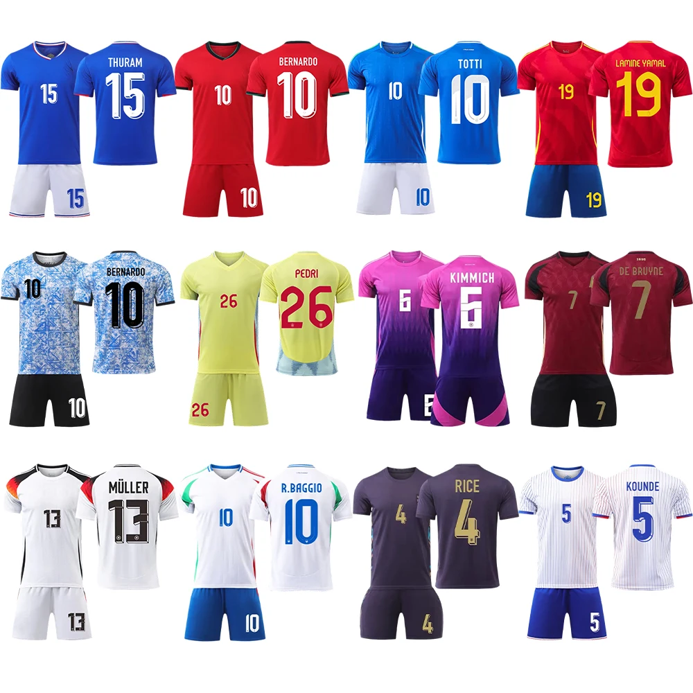 Высококачественные футбольные майки 2024 евро и copa America croatia Spain