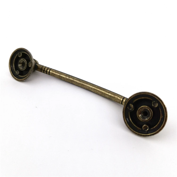 Design Solid Wood Kitchen Cabinet With Handles Zamak Antique Bronze 96mm Drawer Handle Black Cabinet Knob Furniture Parts