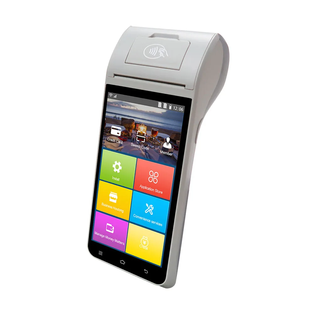 High Quality Wireless Z91 Android 11.0 NFC Reader Barcode Scanner 4G Handheld POS Terminal with Printer