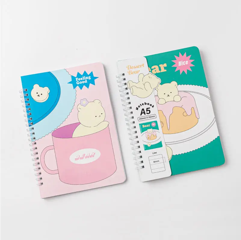 Cartoon School and Office Diary spiral notebook Kawaii Notebook