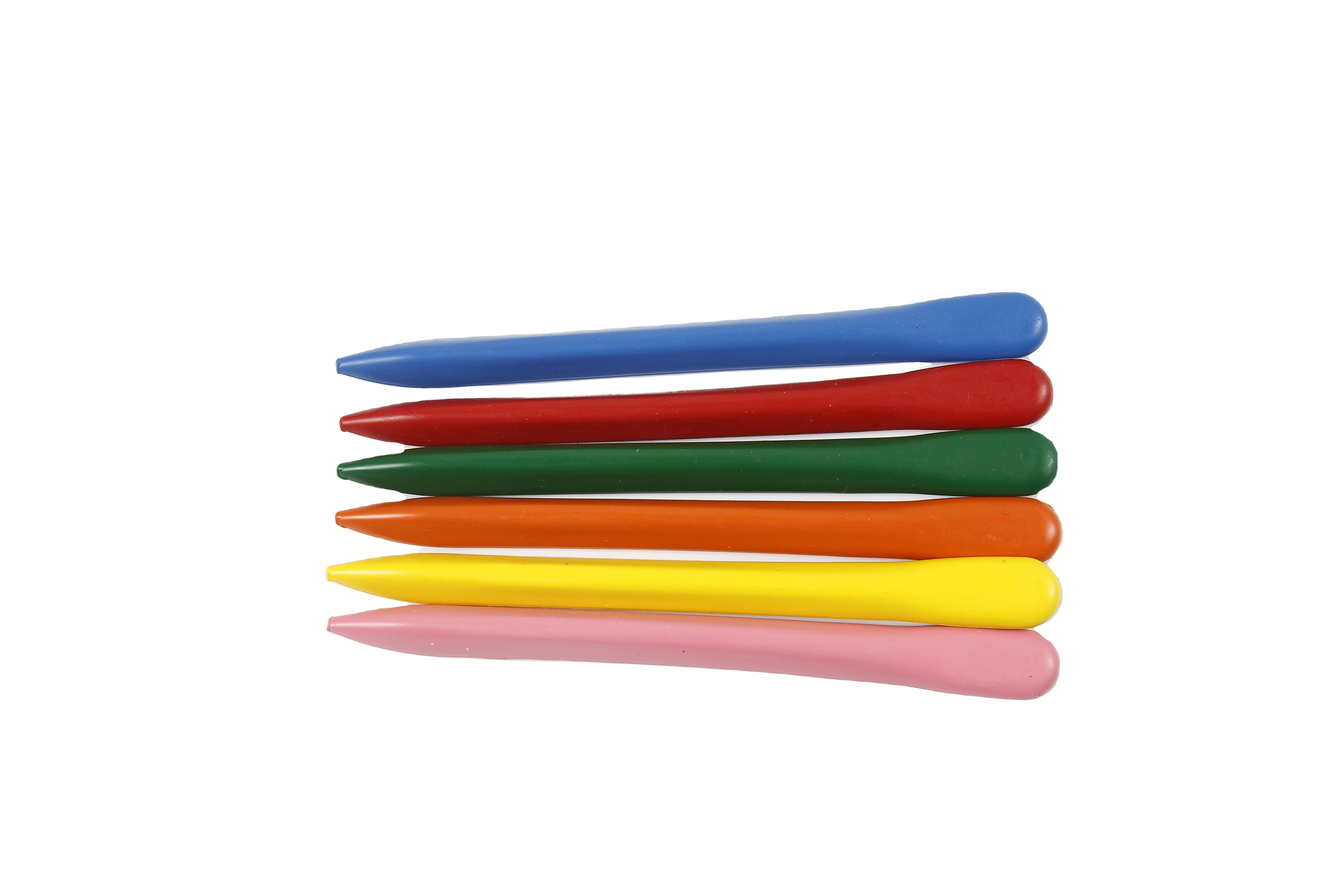 2022 new design 24 colors wholesale factory price Plastic Crayons Peanut Crayons Triangular Crayons for kids