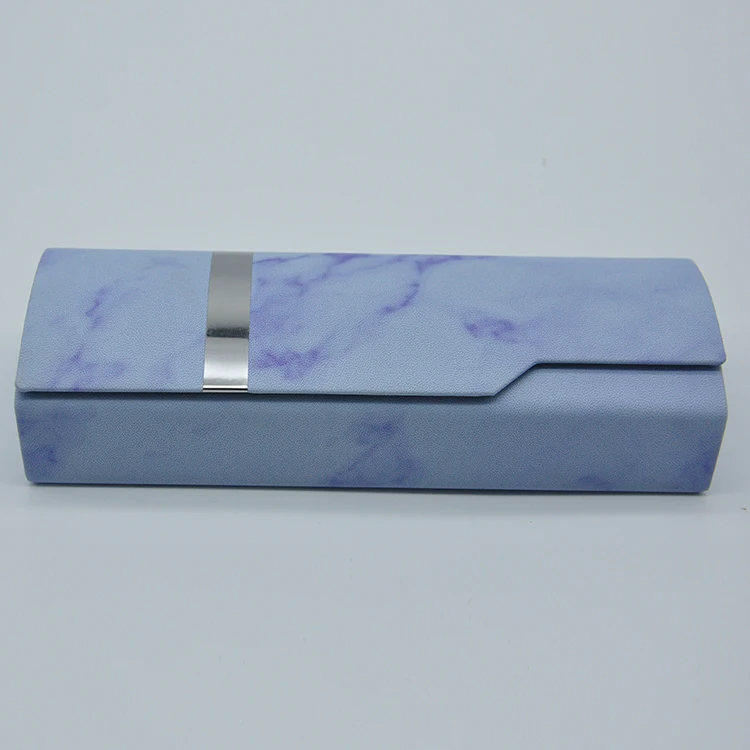 
fancy PU custom leather luxury display portable eyeglasses case 