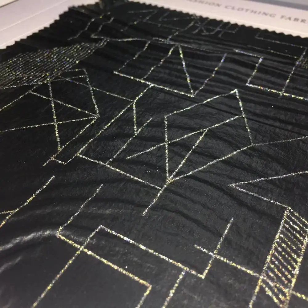 Светоотражающая 100% нейлоновая ткань геометрический узор с полиуретановым покрытием для молодежных курток