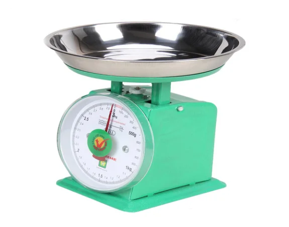 scale spring 3kg/100g Hot selling portable commercial mechanical scale with stainless steel tray